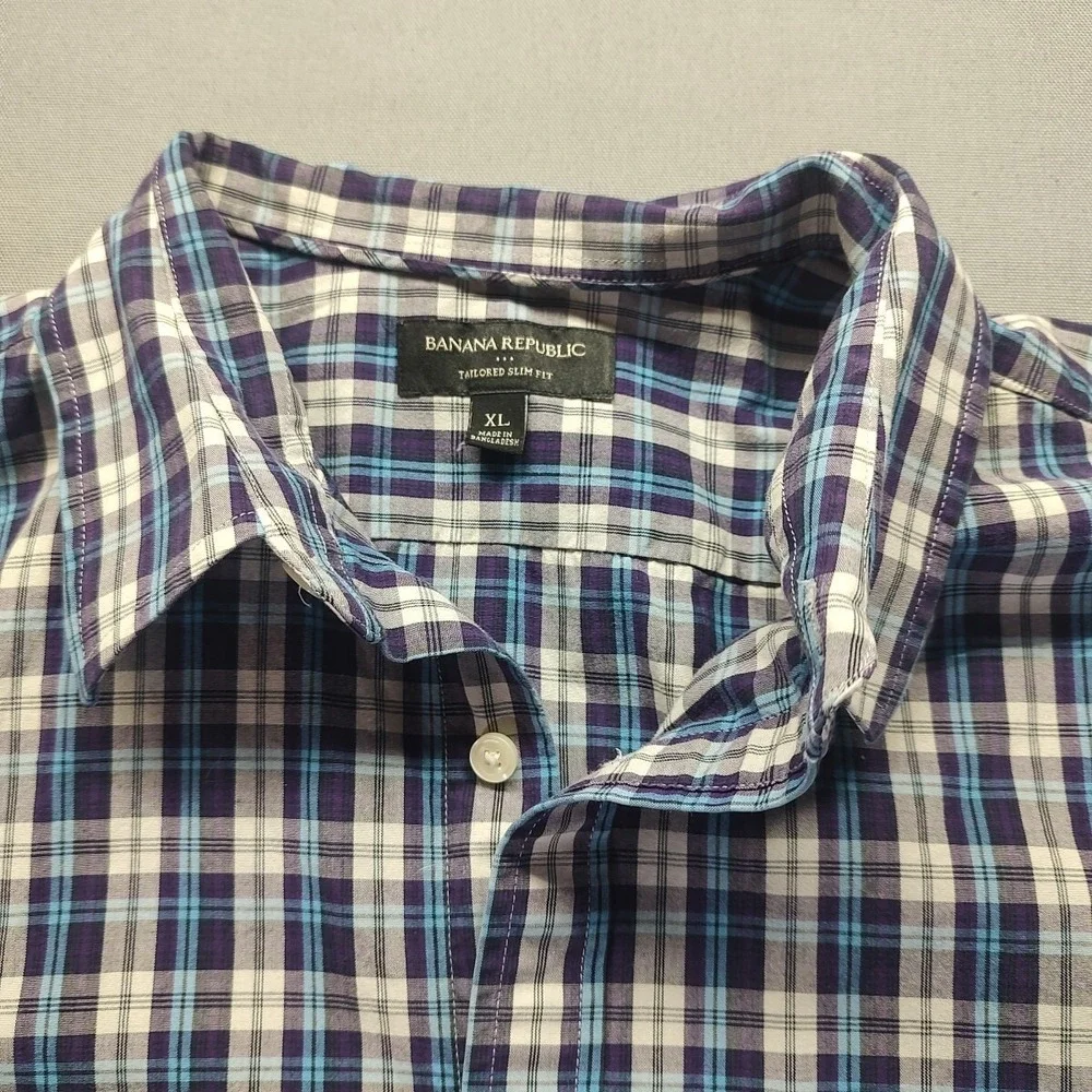 Banana Republic Men's Dress Shirt Multi-color Size Extra Large